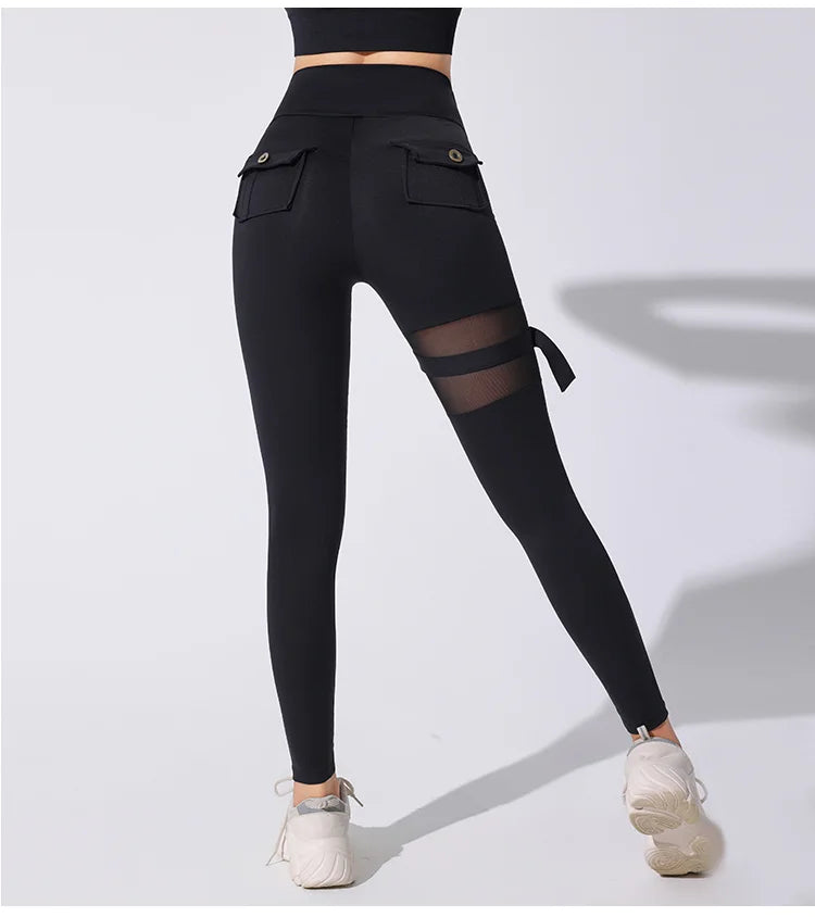 Woman New Style Hot Gym Wears Gym Training Sports Cut Leggings Fitness Women Rise Yoga Tights
