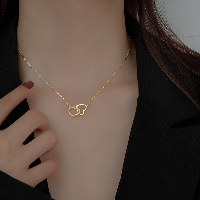 Double-Layer Necklace 2024 New Women's Sweater Chain Accessible Luxury Niche Design High-End Non-Fading Clavicle Chain Accessories