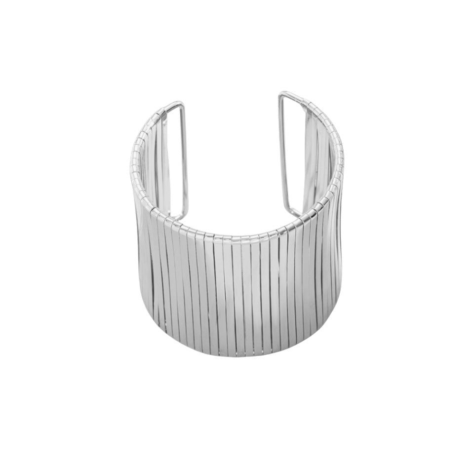 European and American Cross-border Trend Exaggerated Geometric Opening Wide Bracelet Women's Ins Simple Distinctive Winding Exquisite Fashion Handpiece