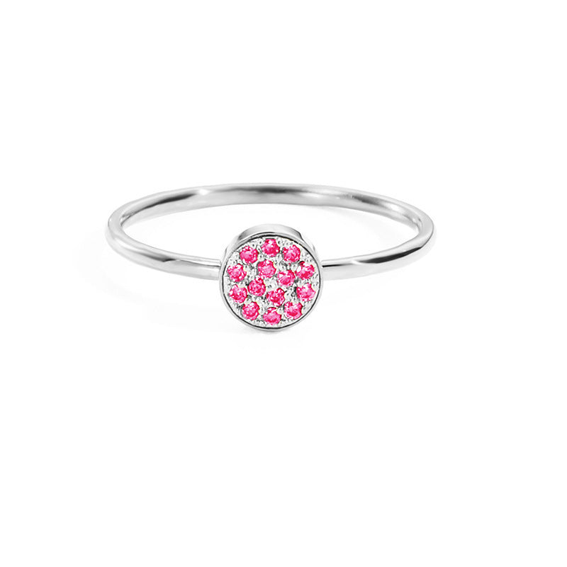 St.Delan Stainless Steel Full Diamond Ring Accessible Luxury Birthstone Ring Women's Titanium Steel Ring Cross-Border Jewelry Ring