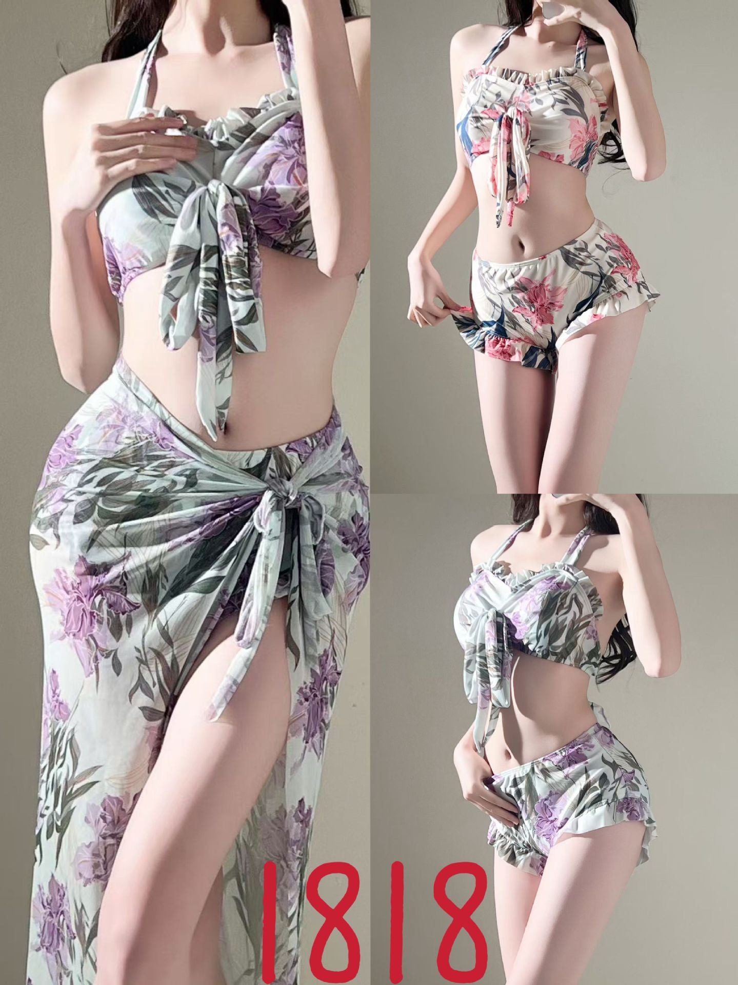 2025 New Bikini Split Sexy Hot Spring Internet Popular Vacation Swimwear Women's High-end Swimwear