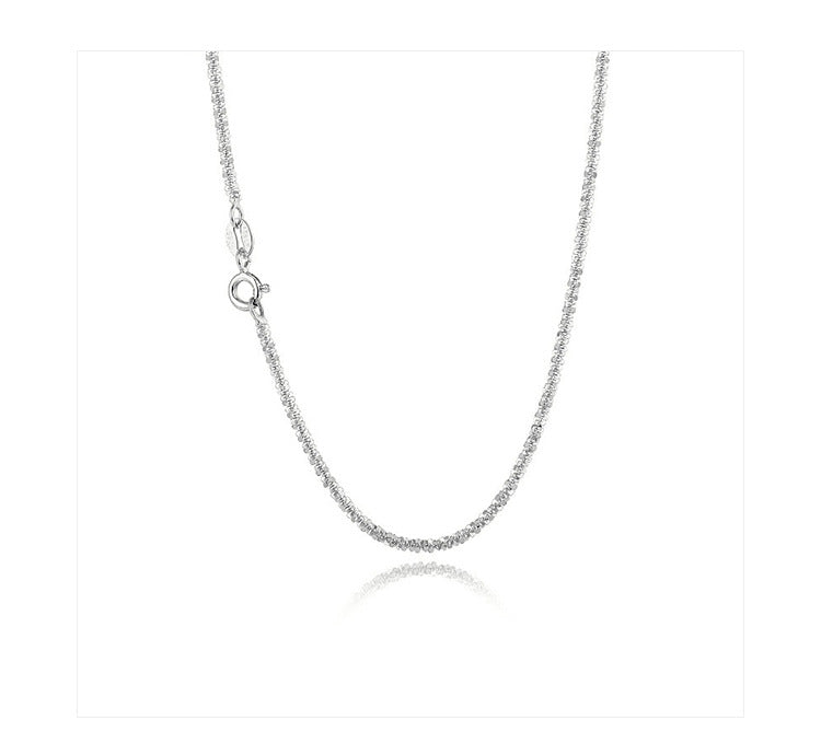 Sparkling Necklace Women's Light Luxury Niche Lockbone Chain New High-end Star Necklace Chain Simple Accessories