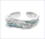 Thorn Rose Ring Women's ins Niche Design High-end Light Luxury Plain Silver Exquisite Sweet Adjustable Diet Ring