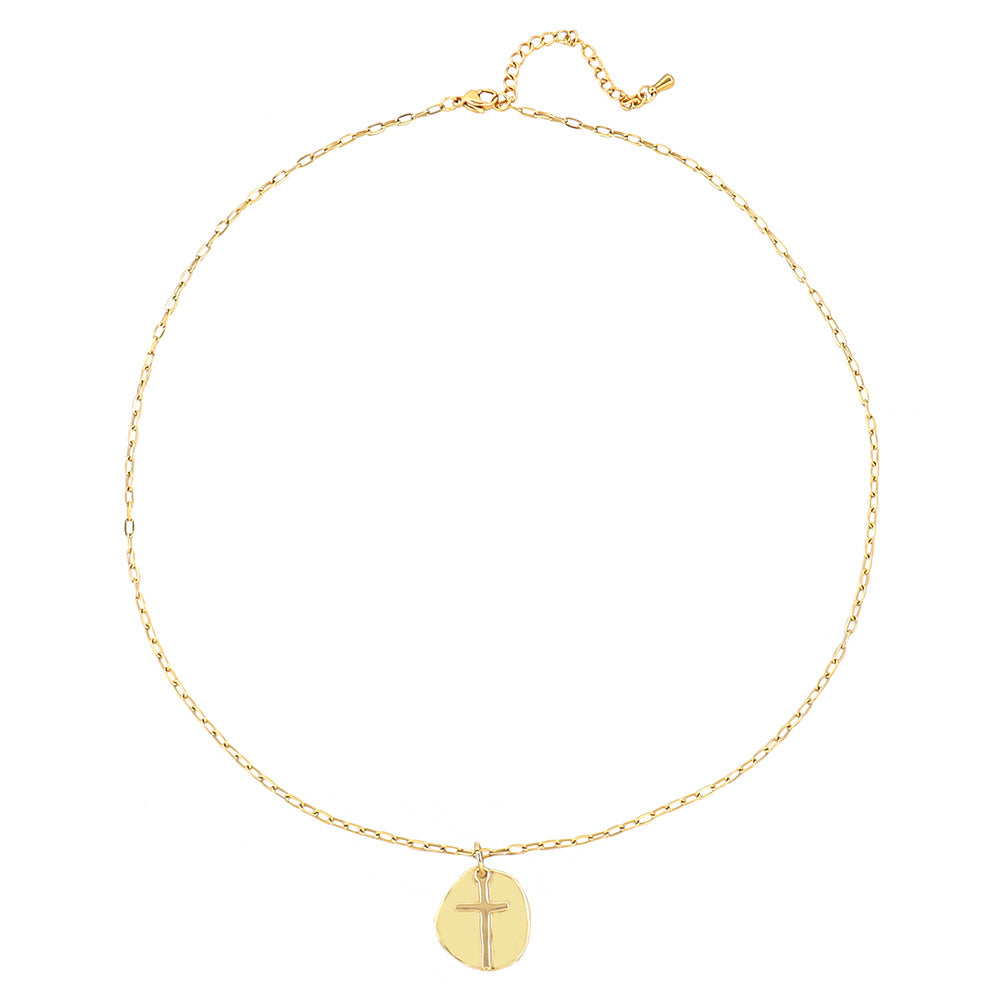 Lishan Versatile Bowknot Accessories Titanium Steel Metal Chain Series Layered Natural Stone Necklace Clavicle Chain for Women