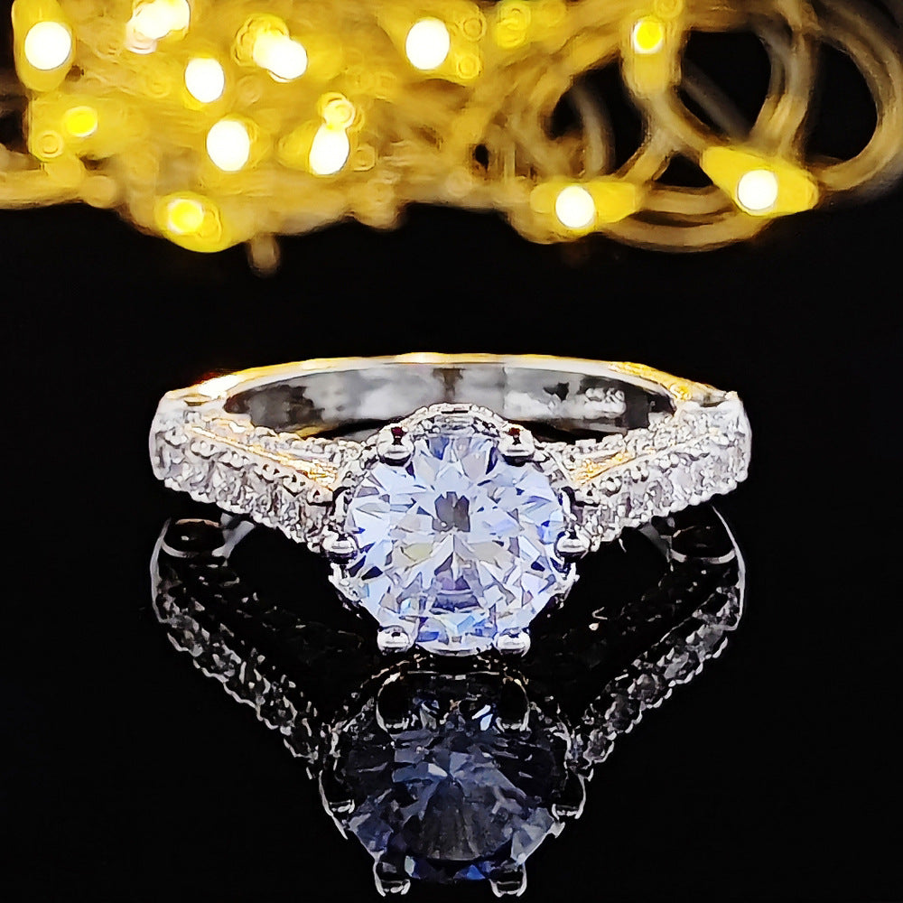 Wish Amazon New Niche Light Luxury Ring Ring Women's High Design Sense r7988