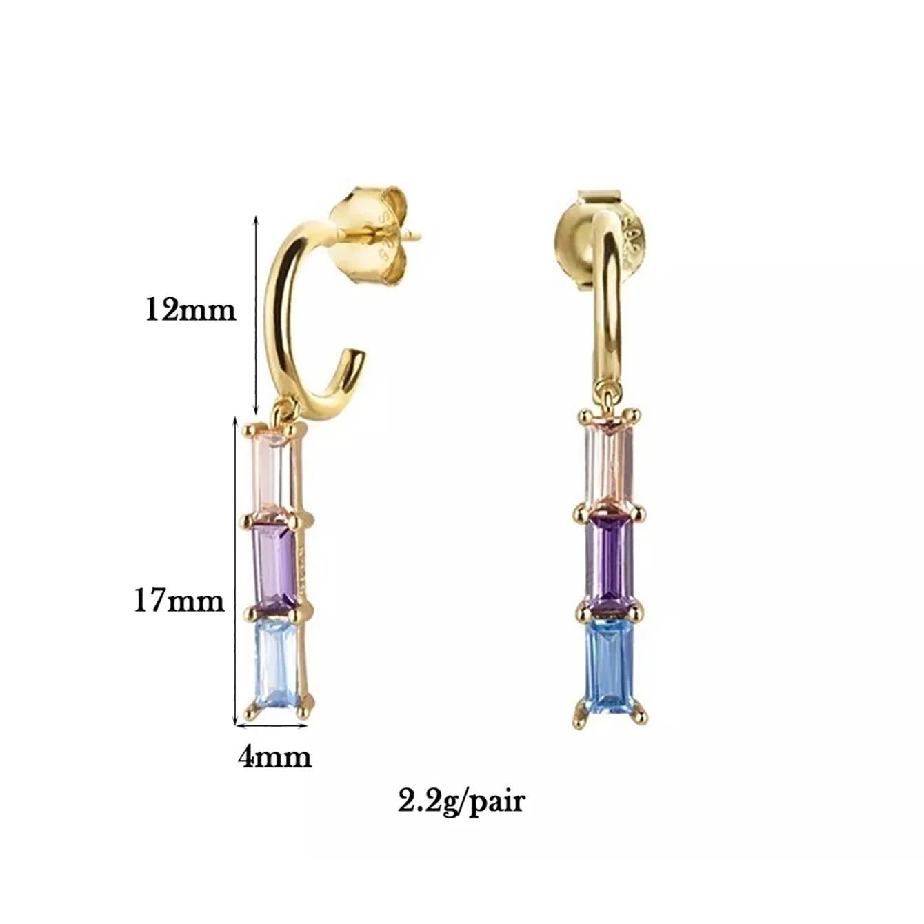 Europe and the United States cross-border luxury zircon earrings earrings fashion exquisite explosions ins wind earrings jewelry suit wholesale