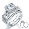 Chinese Valentine's Day Fashionable Two-Piece Set Light Luxury Women's Combination Ring Couple Rings R5402-R6169