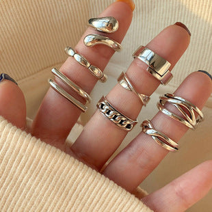 Thorn Rose Ring Women's ins Niche Design High-end Light Luxury Plain Silver Exquisite Sweet Adjustable Diet Ring