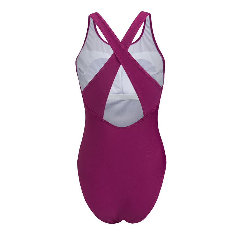 European and American Style Women's Swimsuits, Plus-Size Hot Spring Swimwear, Professional 2026 New Model, Simple One-Piece Swimsuit for Women, Wholesale in Stock