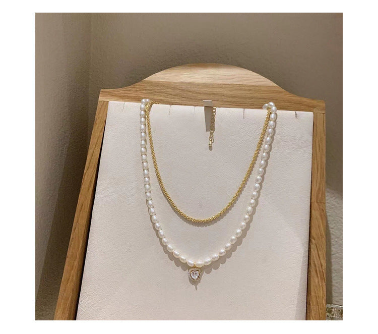 Sparkling Necklace Women's Light Luxury Niche Lockbone Chain New High-end Star Necklace Chain Simple Accessories