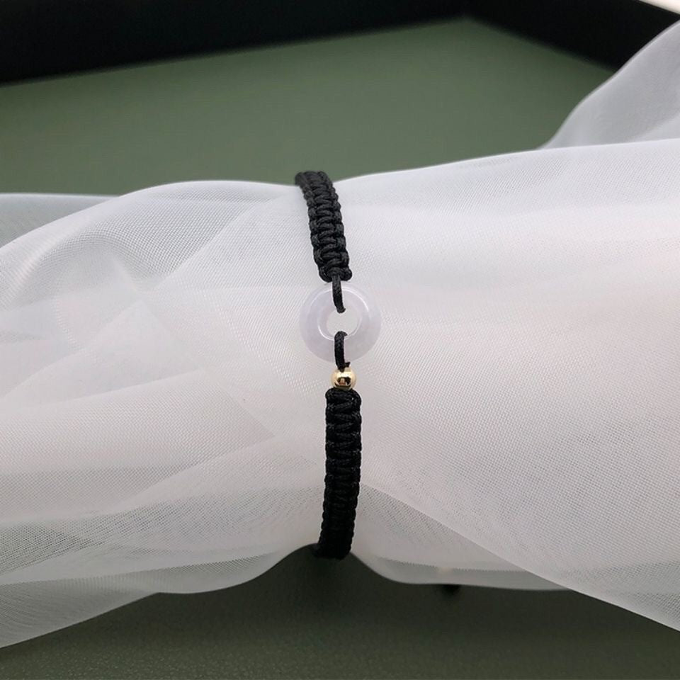 New Chinese Style Design Sense Plum Blossom Woven Bracelet Women's Chinese Style Adjustable Woven Hand Rope Gift Hand Woven Rope