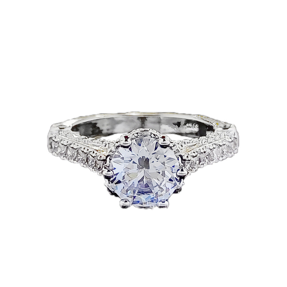 Wish Amazon New Niche Light Luxury Ring Ring Women's High Design Sense r7988