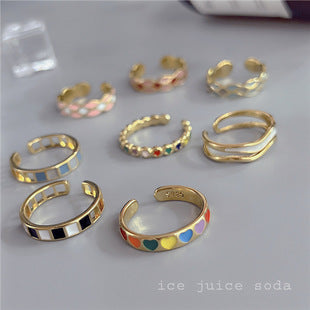 Thorn Rose Ring Women's ins Niche Design High-end Light Luxury Plain Silver Exquisite Sweet Adjustable Diet Ring