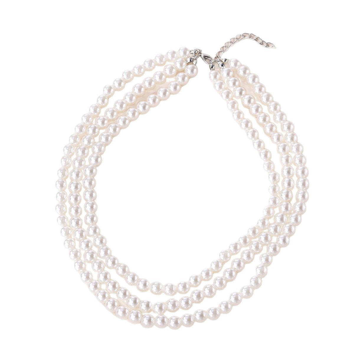 Imitation Pearl Necklace Wholesale European and American Cross-Border Fashion Retro Jewelry Women's Accessible Luxury Niche High-End Choker Necklace