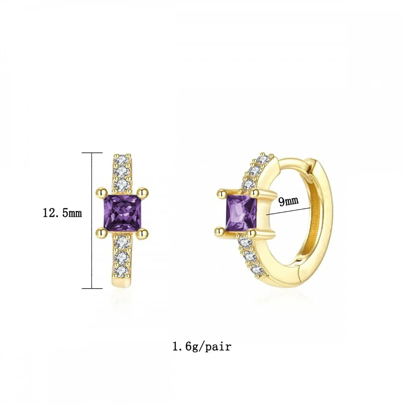 Europe and the United States cross-border luxury zircon earrings earrings fashion exquisite explosions ins wind earrings jewelry suit wholesale
