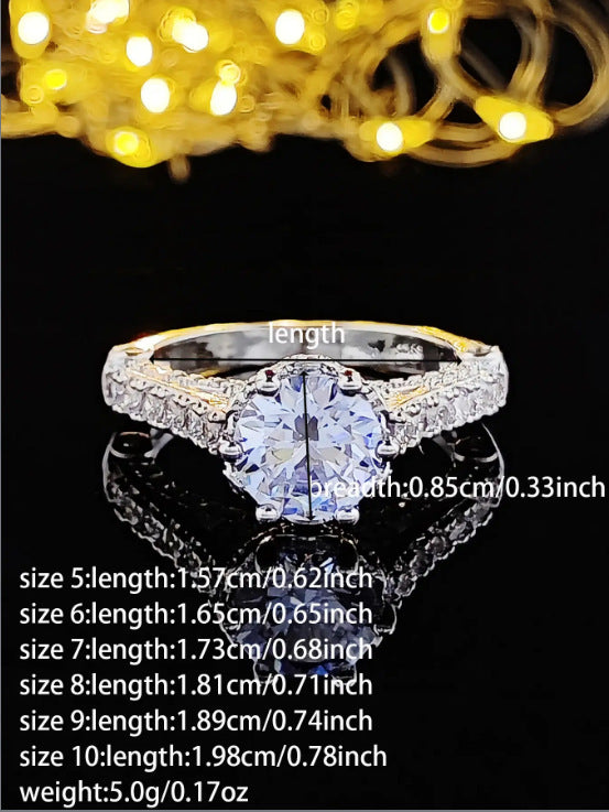 Wish Amazon New Niche Light Luxury Ring Ring Women's High Design Sense r7988