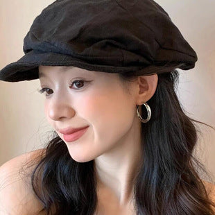 Dumb Golden Earrings Light Luxury High-end Atmospheric 2025 New Explosive Earrings Design Niche Unique Earrings for Women