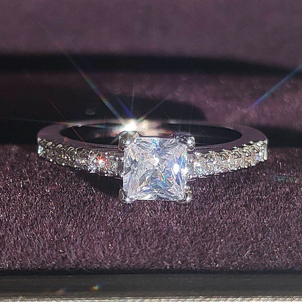 Chinese Valentine's Day Fashionable Two-Piece Set Light Luxury Women's Combination Ring Couple Rings R5402-R6169