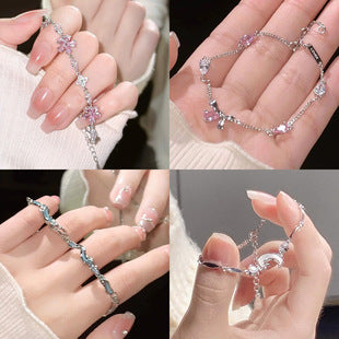 New Cross-border Exaggerated Retro Necklace suit Women Luxury Crystal Banquet Dress Accessories Collarbone Chain Factory Direct Sale