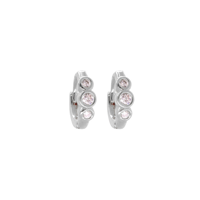 European and American Fashion Hot Style Ins Geometric High-End Retro Earrings French Style Accessible Luxury Stacking Set Earrings Jewelry