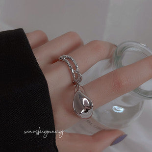 Thorn Rose Ring Women's ins Niche Design High-end Light Luxury Plain Silver Exquisite Sweet Adjustable Diet Ring