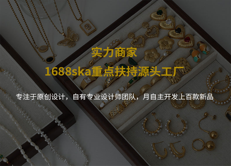 French Retro Bracelet Niche Design Personalized Wind Weight Glaze Bracelet Open Contrast Color Bamboo Gold-plated Bracelet for Women