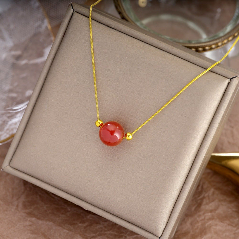 Double-Layer Necklace 2024 New Women's Sweater Chain Accessible Luxury Niche Design High-End Non-Fading Clavicle Chain Accessories