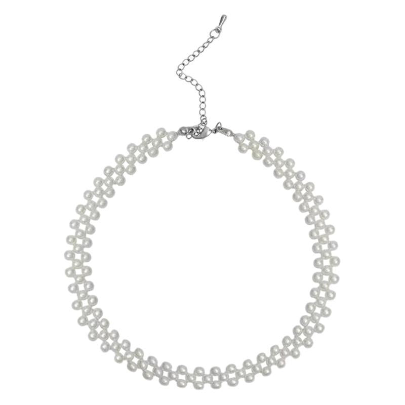 6 PCT Small Style Light Luxury Pearl Necklace French Romantic Niche High-end Ins Elegant Women's Necklace New Style
