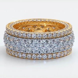 Wish Amazon New Niche Light Luxury Ring Ring Women's High Design Sense r7988