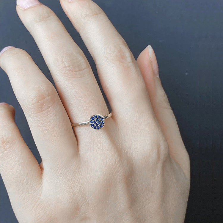 St.Delan Stainless Steel Full Diamond Ring Accessible Luxury Birthstone Ring Women's Titanium Steel Ring Cross-Border Jewelry Ring