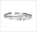 Thorn Rose Ring Women's ins Niche Design High-end Light Luxury Plain Silver Exquisite Sweet Adjustable Diet Ring