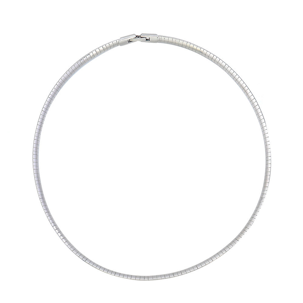 Lishan Versatile Bowknot Accessories Titanium Steel Metal Chain Series Layered Natural Stone Necklace Clavicle Chain for Women