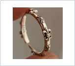 Thorn Rose Ring Women's ins Niche Design High-end Light Luxury Plain Silver Exquisite Sweet Adjustable Diet Ring