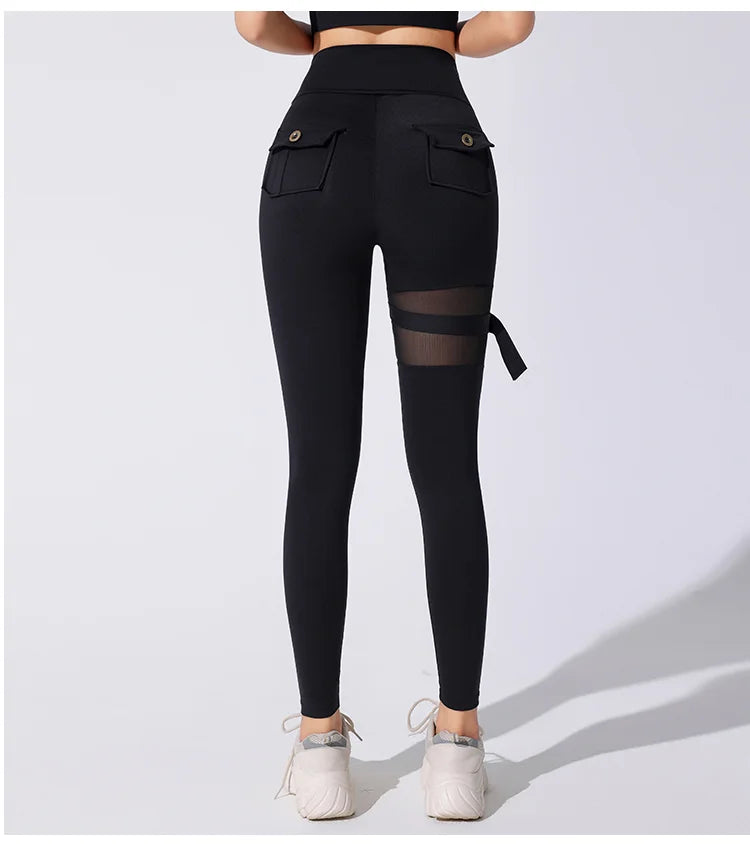 Woman  New Style Hot Gym Wears Gym Training Sports  Cut Leggings Fitness Women   Rise  Yoga Tights