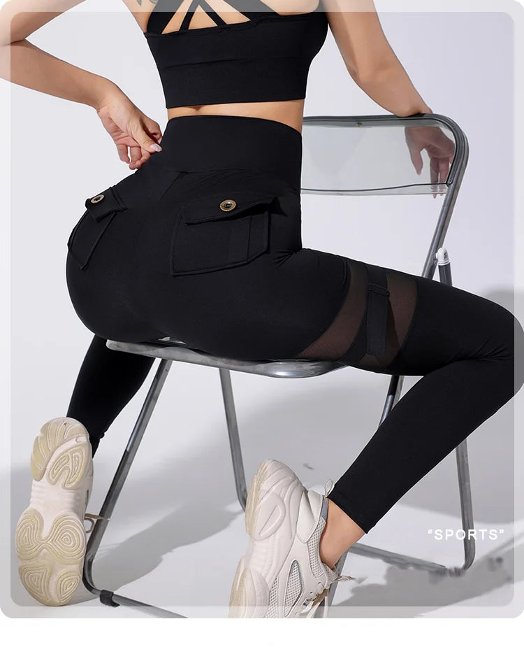 Woman  New Style Hot Gym Wears Gym Training Sports  Cut Leggings Fitness Women   Rise  Yoga Tights