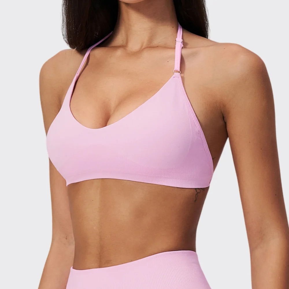 Summer Yoga Bra Top for Women Running Seamless Breathable Brassieres Removable Pad Sports Underwear Woman Running Gym Clothing