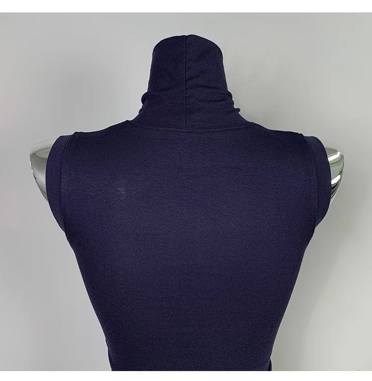 Women's Sexy Solid Halter Crop Top Sleeveless Turtleneck Camisole Summer Casual Fashion Tube Vest