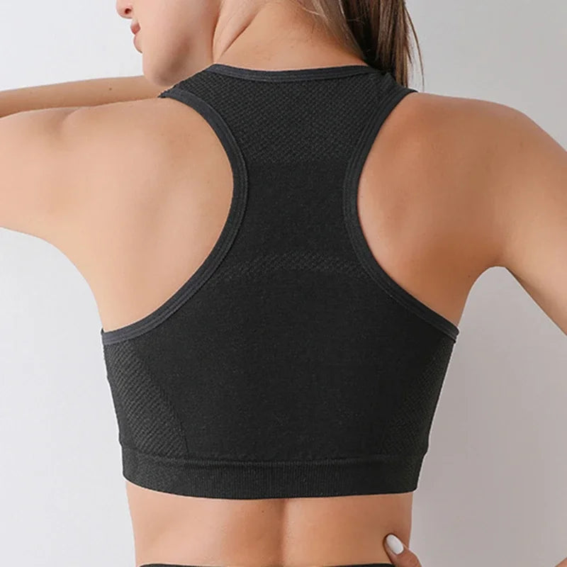Women Sports Bra Top Push Up Fitness Yoga Bra Underwear Sport Tops For Women Breathable Running Vest Gym Wear