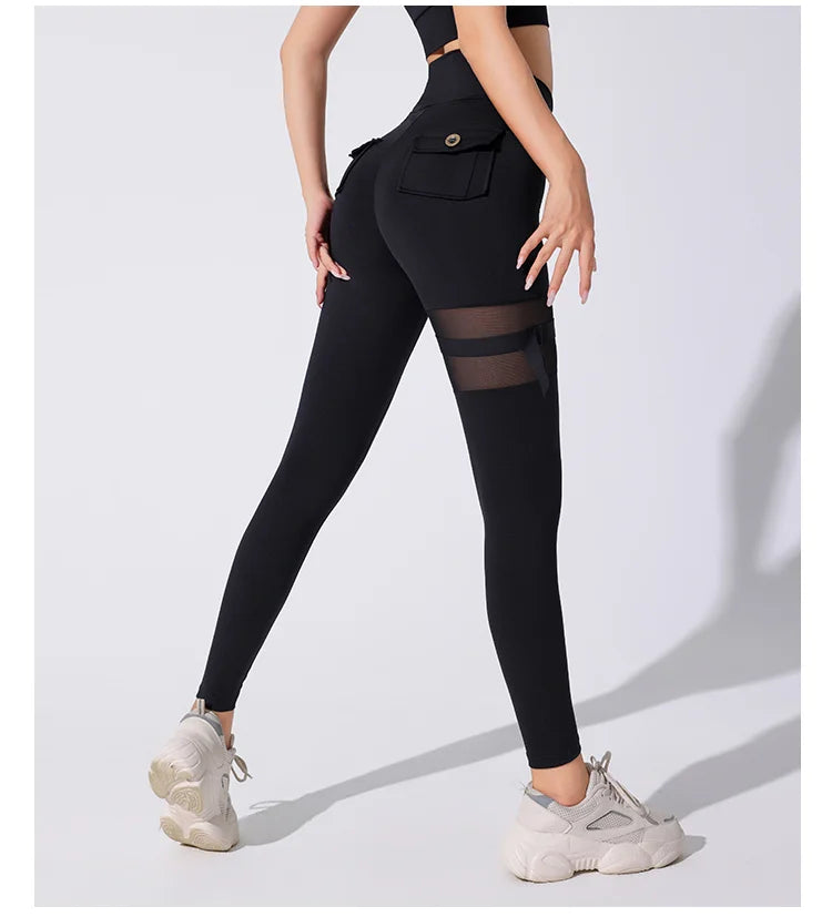 Woman  New Style Hot Gym Wears Gym Training Sports  Cut Leggings Fitness Women   Rise  Yoga Tights