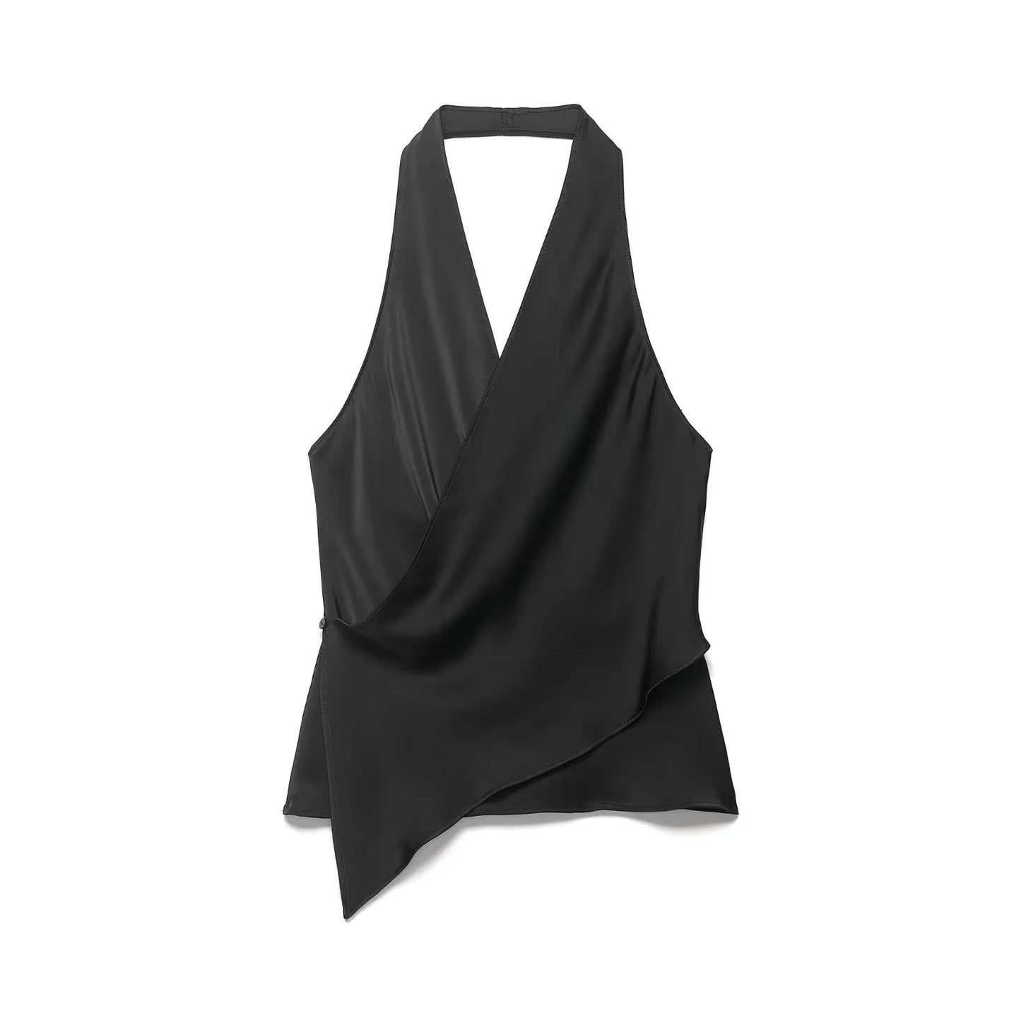 HH Minimalist Womens Backless Sleeveless Halter Top V Neck Casual Office Workwear Weekend Sexy Party Vacation Polka Dot Vest