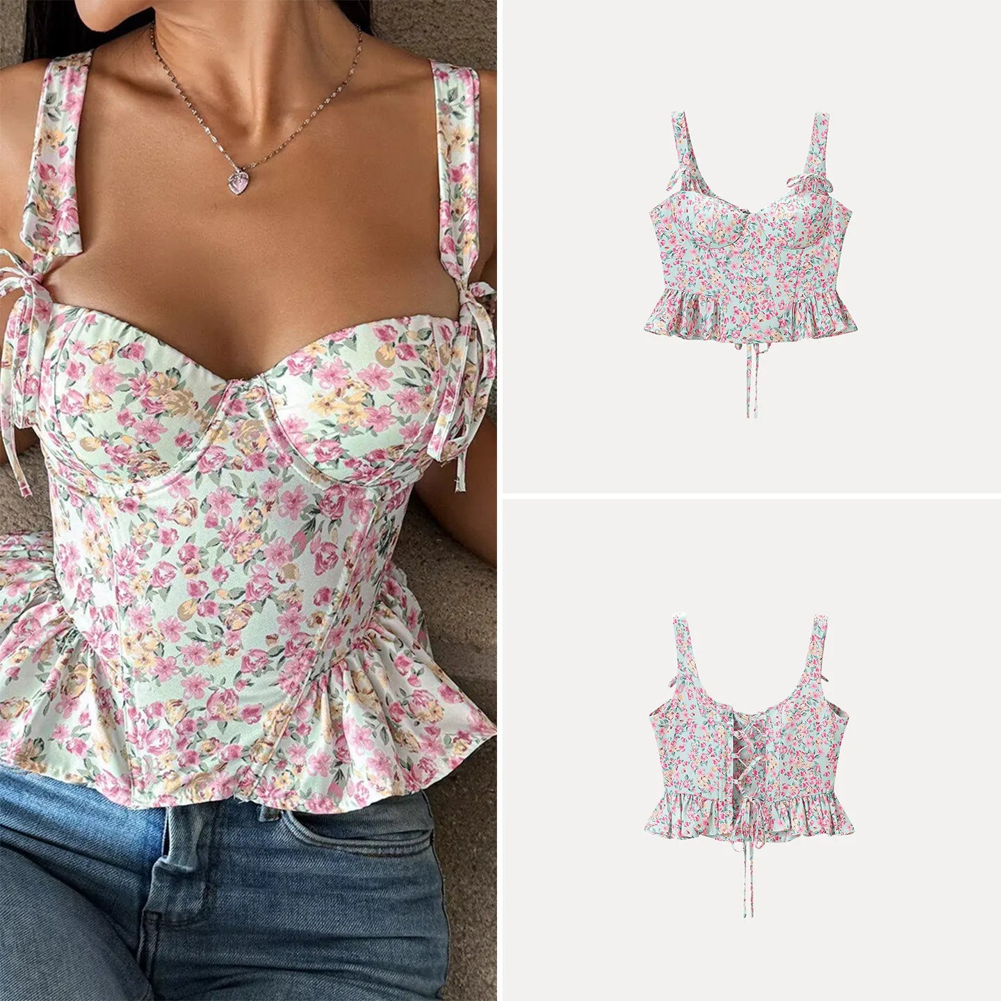 Adjustable Fishbone Waist Shaping Lace Trim Top Women's Fashion 2026 Summer New Arrival Belted Vest Strapless Outerwear