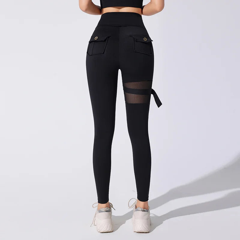 Woman  New Style Hot Gym Wears Gym Training Sports  Cut Leggings Fitness Women   Rise  Yoga Tights