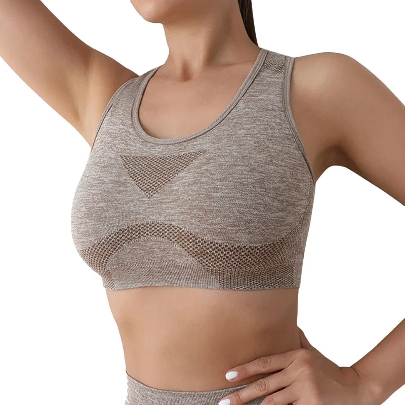 Women Sports Bra Top Push Up Fitness Yoga Bra Underwear Sport Tops For Women Breathable Running Vest Gym Wear