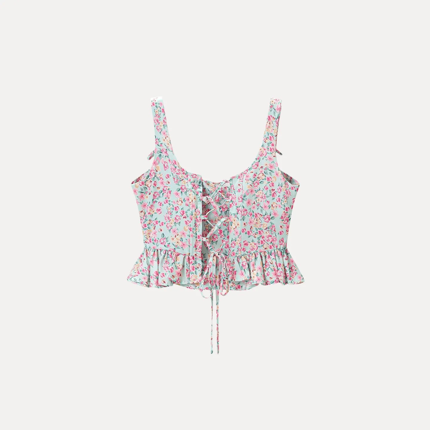 Adjustable Fishbone Waist Shaping Lace Trim Top Women's Fashion 2026 Summer New Arrival Belted Vest Strapless Outerwear
