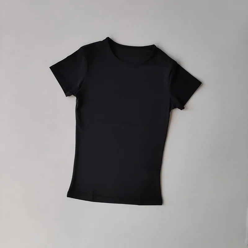 Women's Outdoor Sports Shirt Yoga Wear Fitness T-Shirt Quick Dry Running T-Shirt Workout Top Female Sportswear Exercise Clothing
