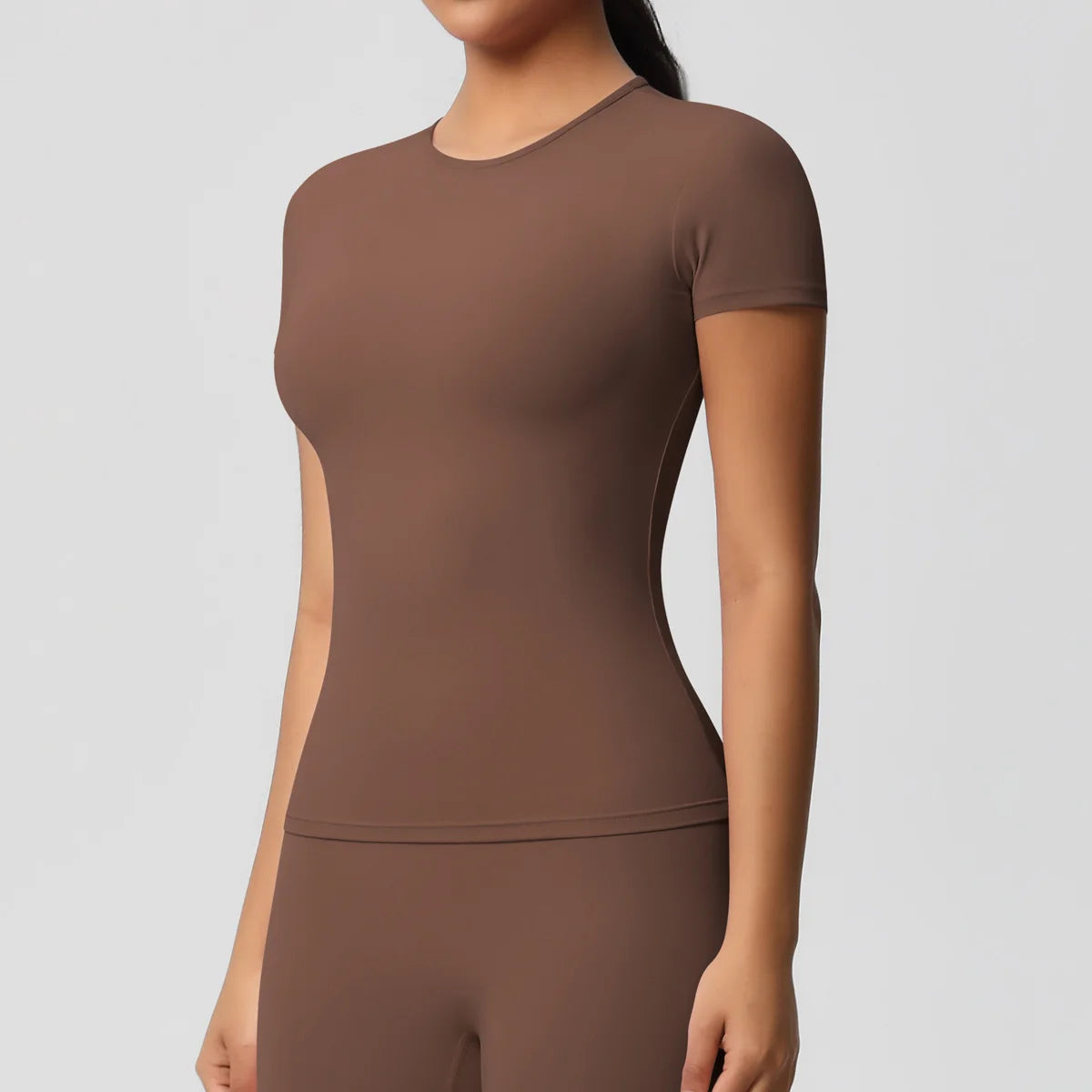 Women's Outdoor Sports Shirt Yoga Wear Fitness T-Shirt Quick Dry Running T-Shirt Workout Top Female Sportswear Exercise Clothing